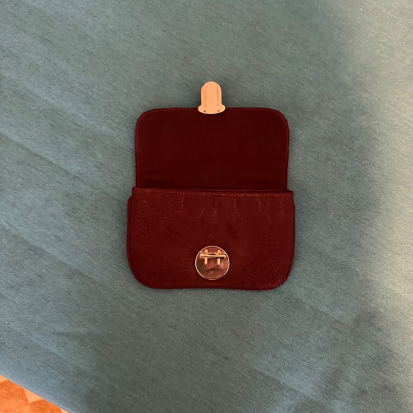 SALE: Vera Bradley card pouch/wallet with clasp - Picture 3 of 4